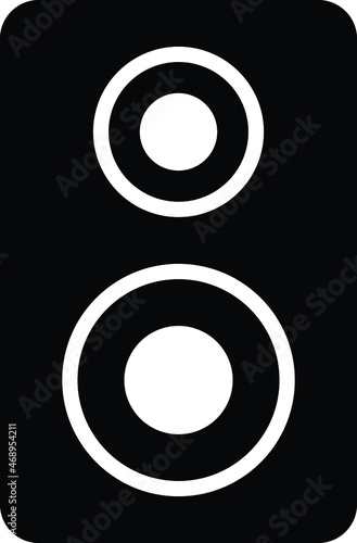 birthday party icon  woofer  and speaker