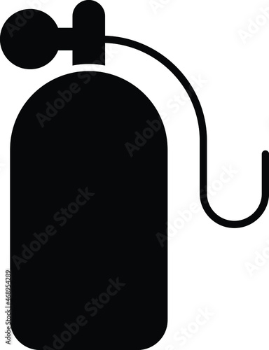 hospital and medical icon  oxygen cylinder and pressure