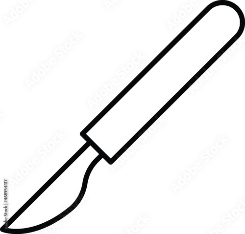 hospital and medical icon scalpel and cut