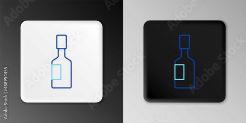 Line Tabasco sauce icon isolated on grey background. Chili cayenne spicy pepper sauce. Colorful outline concept. Vector
