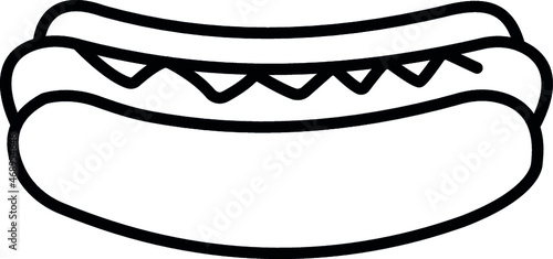 hockey icon  hotdog and junk food