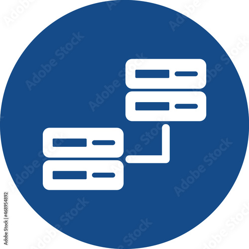 Database server Isolated Vector icon which can easily modify or edit  