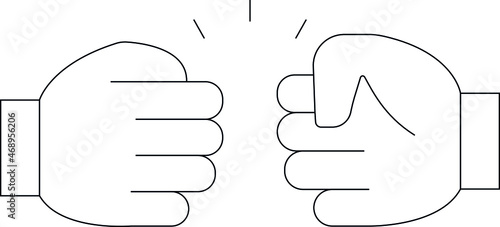friendship icon fist bump and friendship