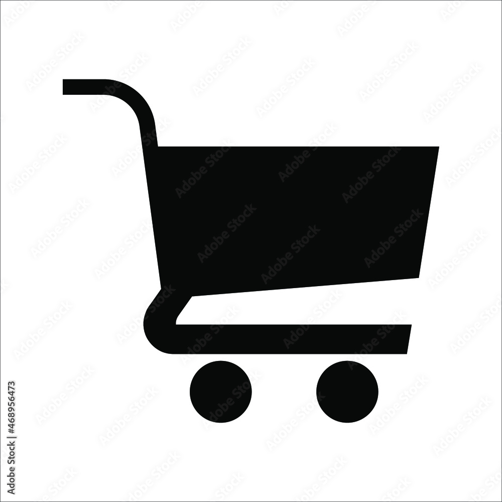 Shopping Cart Icon, flat design best vector illustration on white background Shopping Cart Icon, flat design best vector illustration on white background