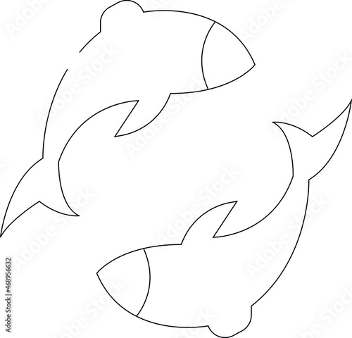 horoscope icon Pisces and zodiac