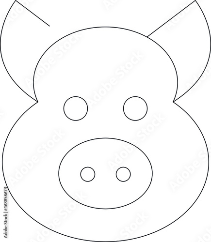 horoscope icon Pig  and zodiac
