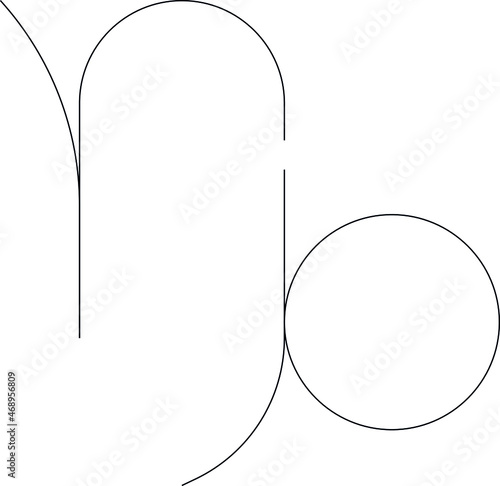 horoscope icon Capricorn  and zodiac