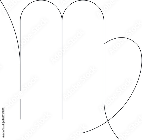 horoscope icon Virgo  and zodiac