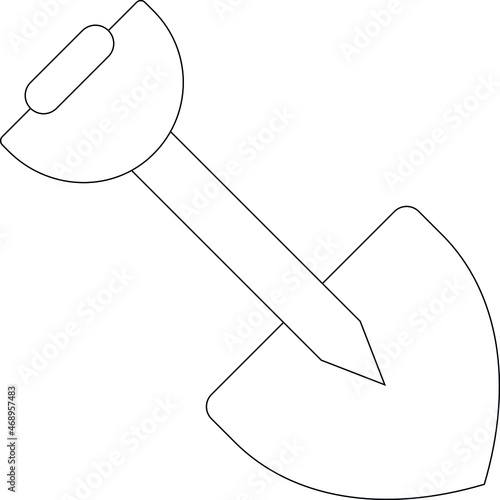 farming icon shovel and digging
