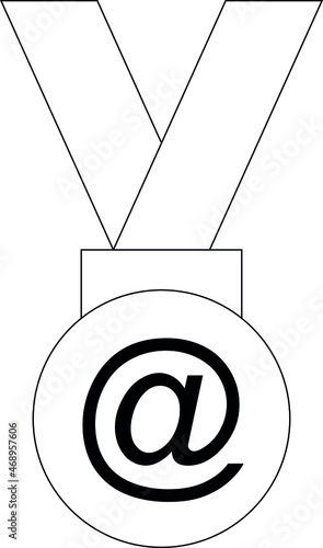 elearning icon medal and medal