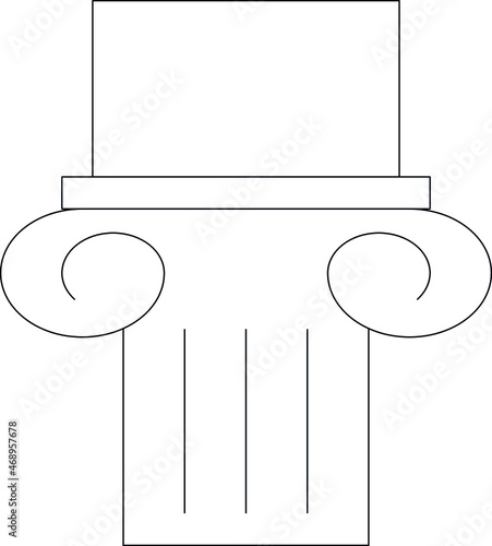elearning icon pillar and column