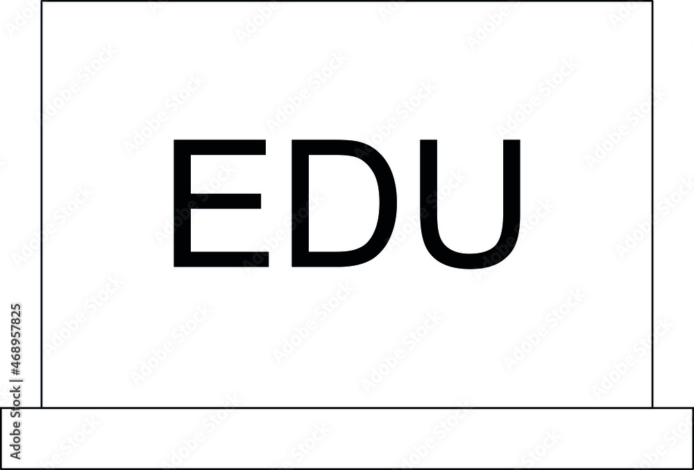 Fototapeta premium elearning icon education and education