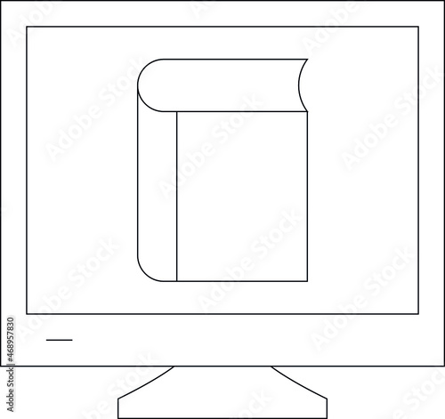 elearning icon education and education