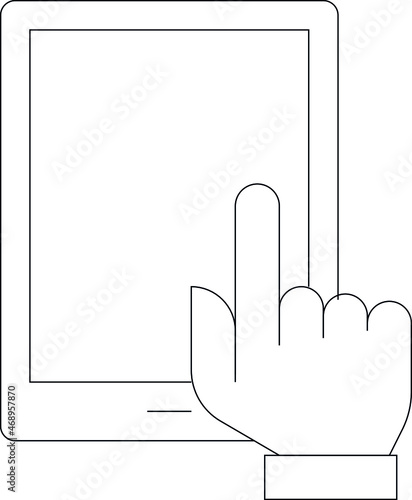 elearning icon Tablet and tablet