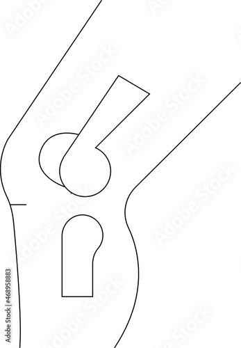 hospital icon knee and joint