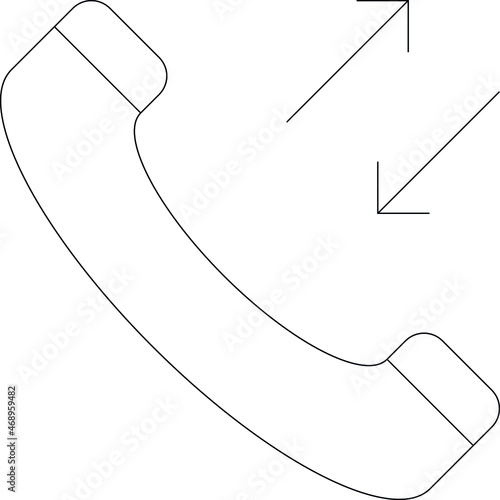 global market economics icon phone receiver and call