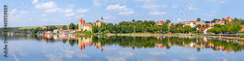 Blick auf Seeburg, Sachsen ...