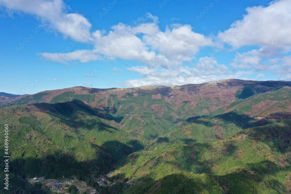 高知県津野町　秋の天狗高原の風景