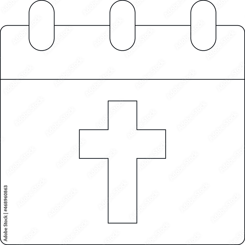 Fototapeta premium easter icon calender and date