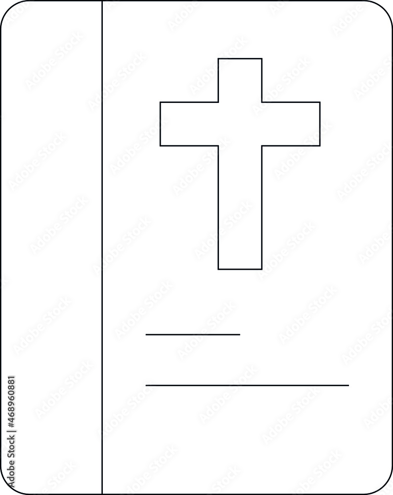 Fototapeta premium easter icon bible and christian