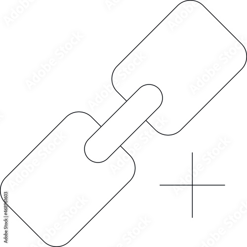 digital marketing icon connection and hyperlink