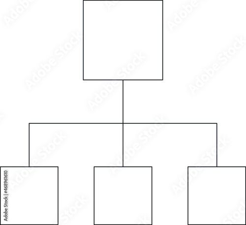 digital marketing icon chart and organization