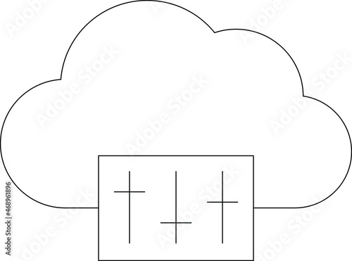cloud computing icon cloud storage and cloud computing