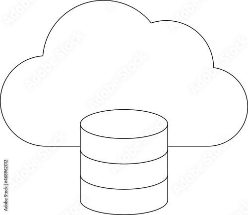 cloud computing icon cloud computing and server