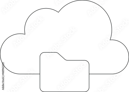 cloud computing icon document and file