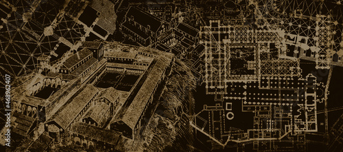 Fototapeta Tło archeologiczne