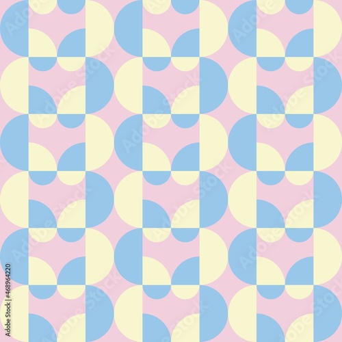 Rounded abstract seamless pattern - accent for any surfaces.