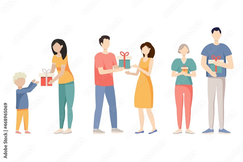 People give gifts People give gifts