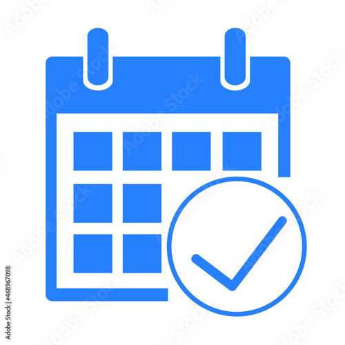 Calendrier, icône vectorielle. Icône planification.