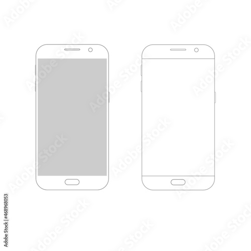 Icône téléphone. Illustration vectorielle. Design plat.