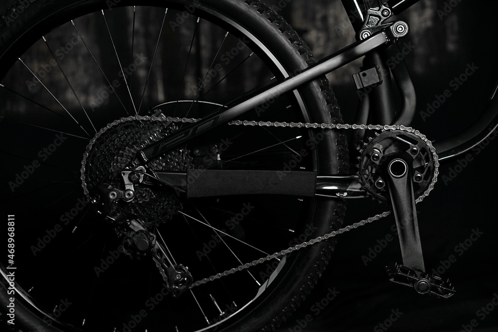 Fototapeta premium close up of bicycle wheel