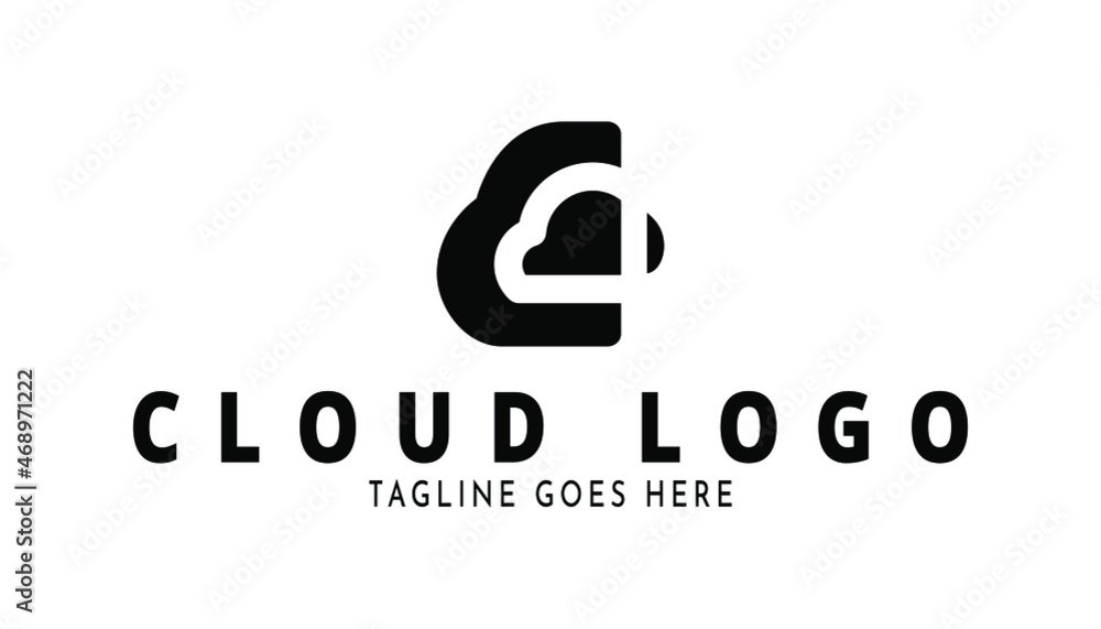 Cloud logo inspiration vector element. Cloud vector logo design element template. Tech storage brand company logo template. Letter c design. Cloud logo inspiration vector element. Cloud vector logo design element template. Tech storage brand company logo template. Letter c design.