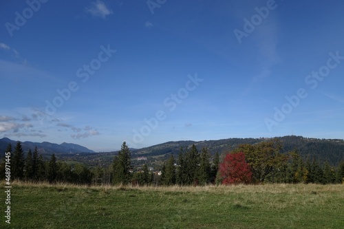 Zakopane, panorama Zakopanego. photo