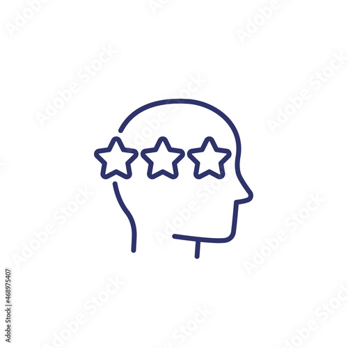 experience and skills line icon
