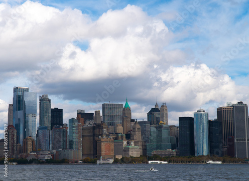 City Skyline with clouds