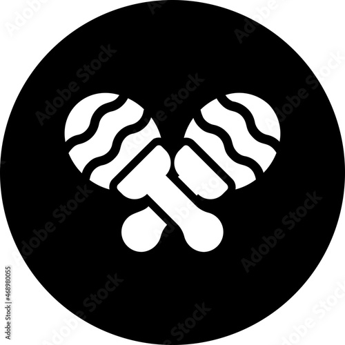 maracas glyph icon