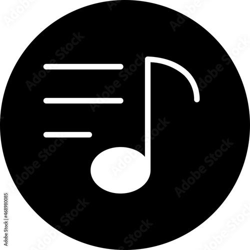 song lyrics glyph icon