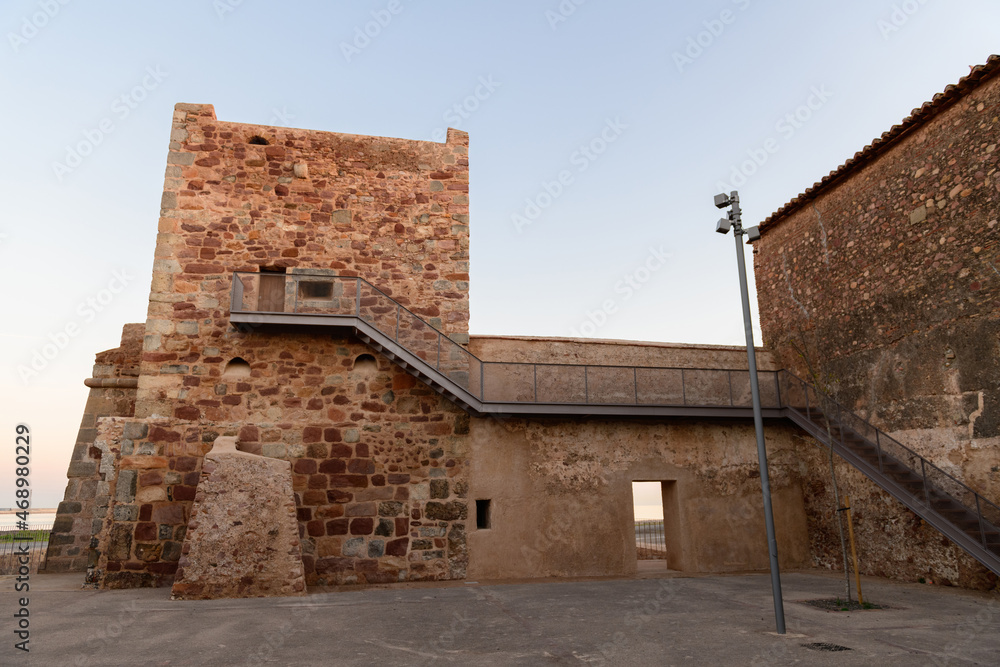 Torre o fortín del Grau Vell de Sagunto, en la provincia de Valencia. Comunidad Valenciana. España. Europa