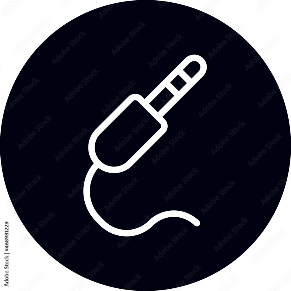 audio jack glyph icon audio jack glyph icon