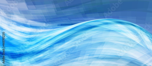 Artistic dramatic wave. Vector graphic illustrati
