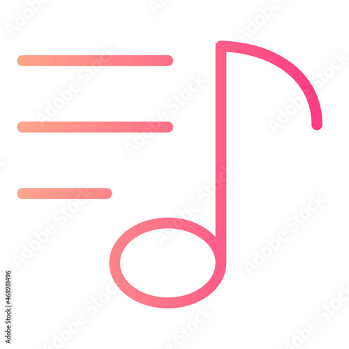 song lyrics gradient icon