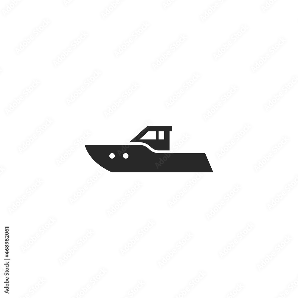 motorboat icon. motor boat for water travel. water transport symbol motorboat icon. motor boat for water travel. water transport symbol
