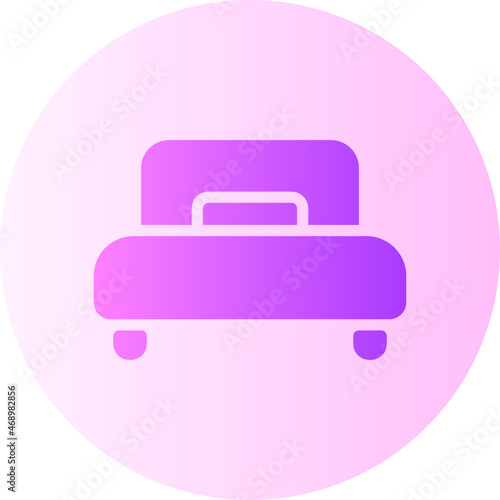 single Bed gradient icon