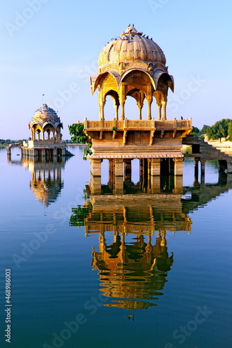 Gadisar lake of Jaisalmer, Rajasthan, India.