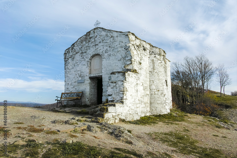 Church of Saint John the Baptist at the coast of Pchelina Reservoir, Bulgaria