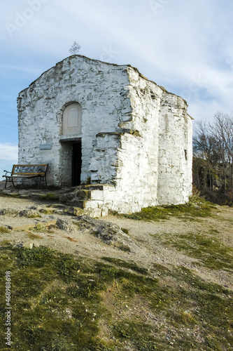 Church of Saint John the Baptist at the coast of Pchelina Reservoir  Bulgaria